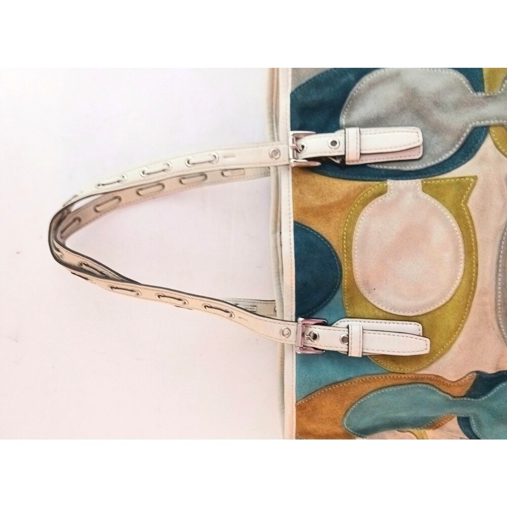 Coach Optic Signature C Logo Suede Gallery Lg Tote Ltd Edition 2010 - Picture 5 of 15